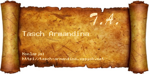 Tasch Armandina névjegykártya